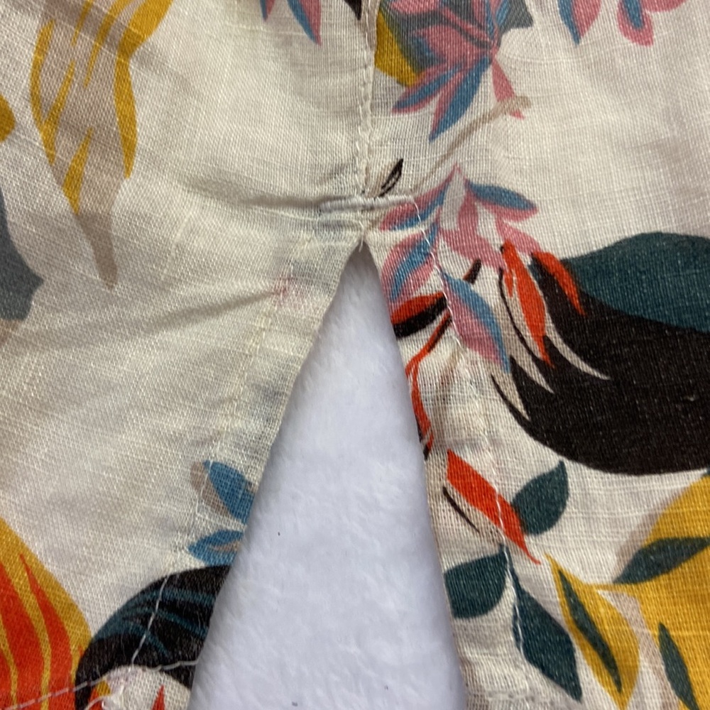 Cynthia Rowley Curve Floral Scoop Neck Linen Popover Top NWT 2XL - Picture 10 of 12